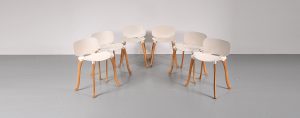 Set of Six Axe Chairs by Floris Schoonderbeek for Studio Weltevree, Netherlands