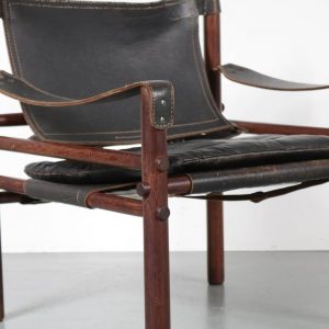Arne Norell Safari Chair Model Sirocco, Sweden, 1960 2