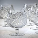 24 Pieces Crystal Drinking Set by Moser, Czech Republic, 1960