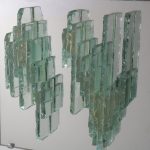 RAAK Sculptural Glass Wall Sconces Model C1517, Netherlands, 1960