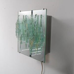 RAAK Sculptural Glass Wall Sconces Model C1517, Netherlands, 1960