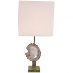 Agate Table Lamp in the Manner of Willy Daro, circa 1970