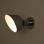 L4352 - L4357 1960s Chrome metal wall lamp Franco Albini Sirrah / Italy