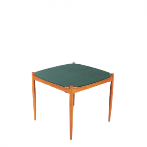 m24557 1960s Italian poker table in wood with brass ash trays Gio Ponti Fratelli Reguitti / Italy