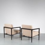 m24458 1950s Pair of Brazilian easy chairs model R3 Branco & Preto Mahlmeister & Cia / Brazil