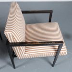 m24458 1950s Pair of Brazilian easy chairs model R3 Branco & Preto Mahlmeister & Cia / Brazil