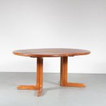m24893 1960s teak extendable dining table with 4 arm chairs teak with brown leather upholstery model 56 möller Möller/ Denmark