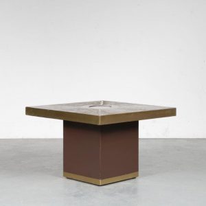 m25038 Square Coffee Table by Paco Rabanne for Lova Creation, Belgium 1970
