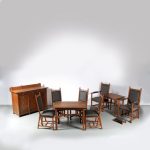 FL17 Furniture Set by H.P. Berlage for Hillen, Netherlands 1905