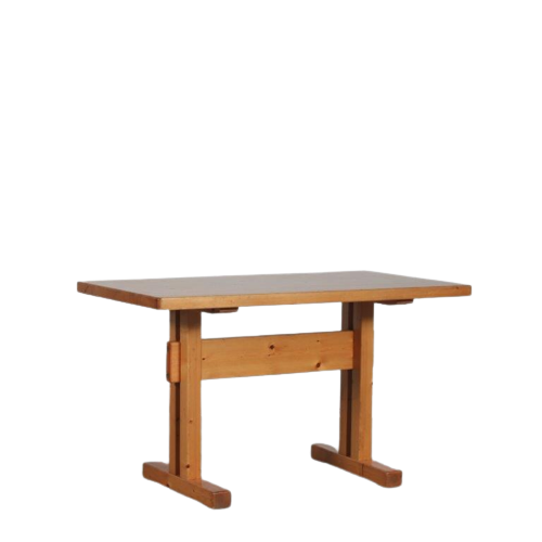m26311 1960s Pine wooden desk / dining table Charlotte Perriand for Les Arcs, France