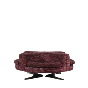 m26327 1970s Rare "London Combination" corner chair 632, chrome with fabric Geoffrey Harcourt Artifort, Netherlands