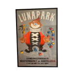 "Lunapark" Poster by Reyn Dirksen, Netherlands 1950