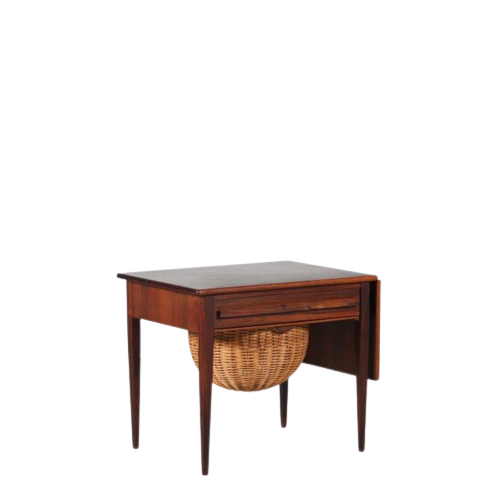 INC138 1960s Rosewooden sewing table by Johannes Andersen for CFC Silkeborg, Denmark