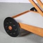 m26946 1950s Birch with white laminated trolley model Mobilo PE03 Cees Braakman Pastoe, Netherlands
