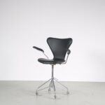 m24341 1950s 3217 Swivel desk chair by Arne Jacobsen for Fritz Hansen, Denmark