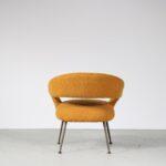 INC171 1950s DU55 Easy chair on brass legs Gastone Rinaldi RIMA, Italy