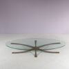 m27486 Brass Coffee Table by Michel Mangematin & Roger Bruny, France 1960