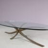 m27486 Brass Coffee Table by Michel Mangematin & Roger Bruny, France 1960