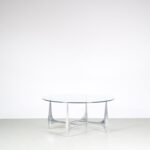 INC178 1960s Coffee table on aliminium base / Knut Hesterberg / Ronald Schmitt, Germany