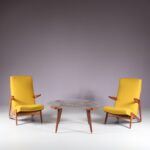 INC183-4 Alfred Hendrickx attributed Lounge Chair by Belform, Belgium 1950