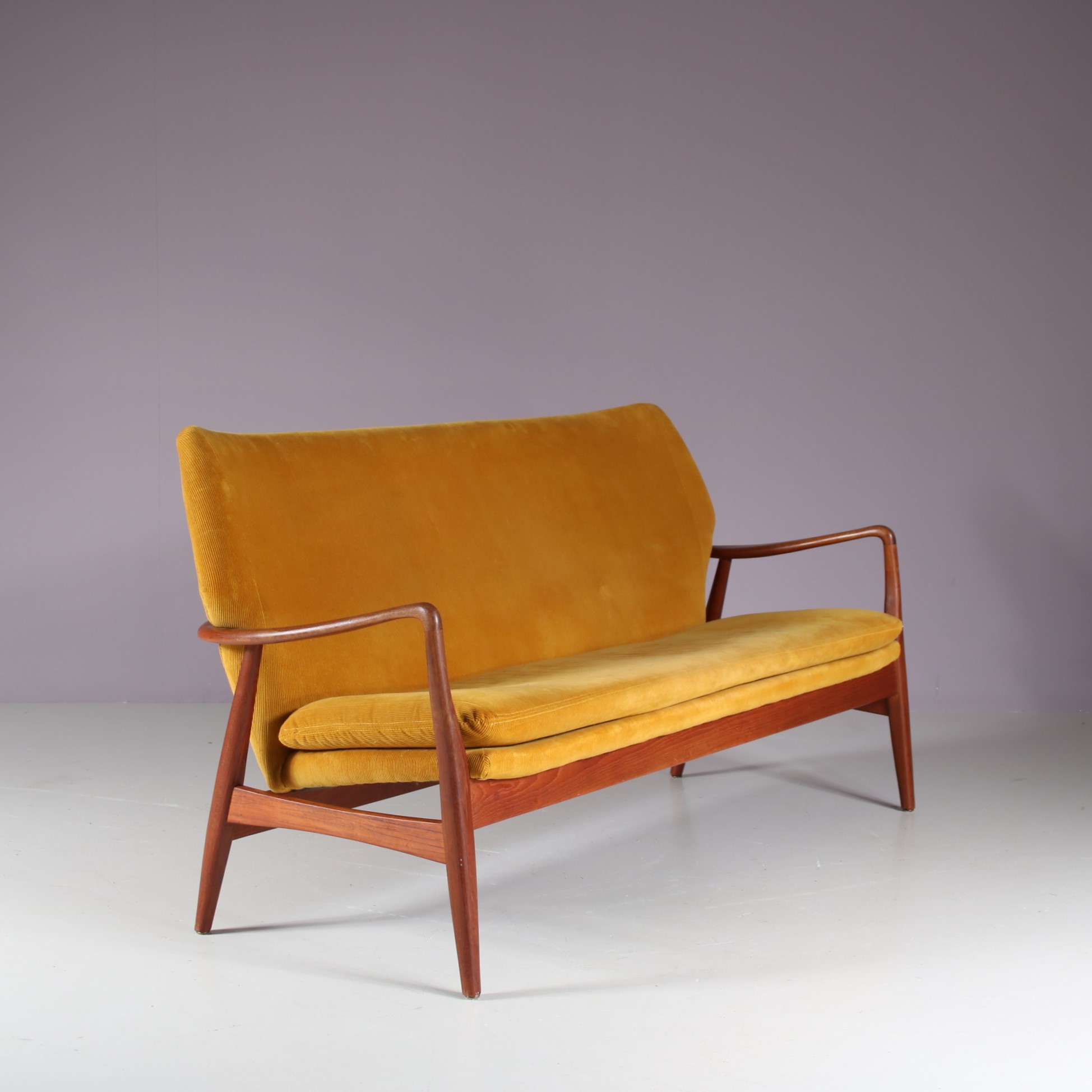 m27614 1950s 3-Seater sofa Arnold Madsen & Henry Schubell Bovenkamp, Netherlands