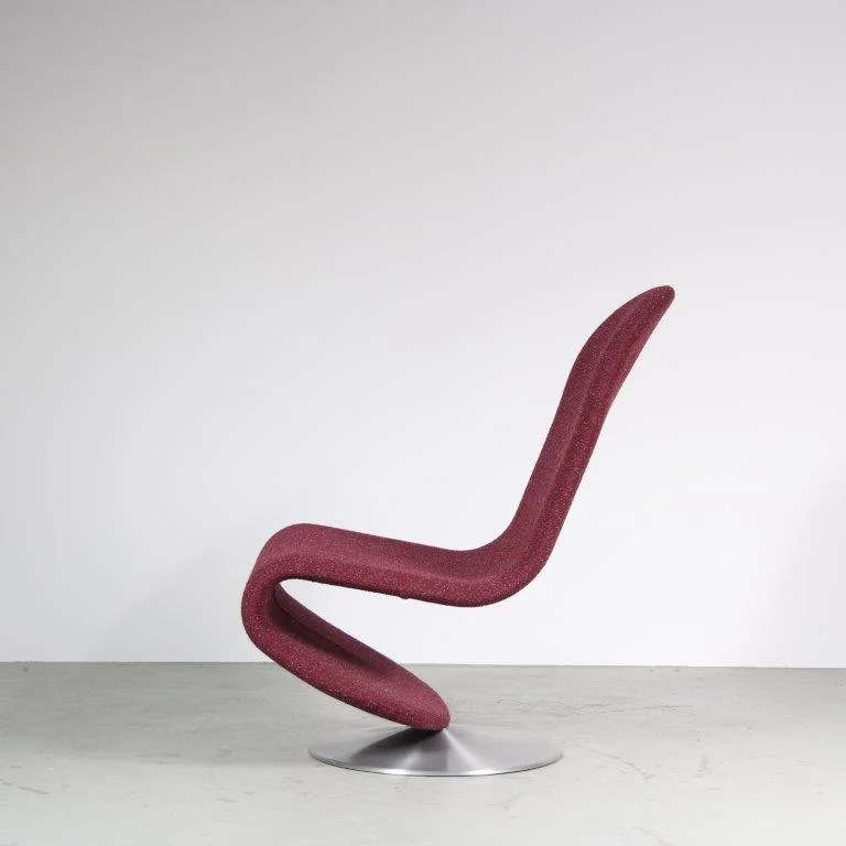2020s Edition of 1970s 1-2-3 Chair by Verner Panton for VerPan