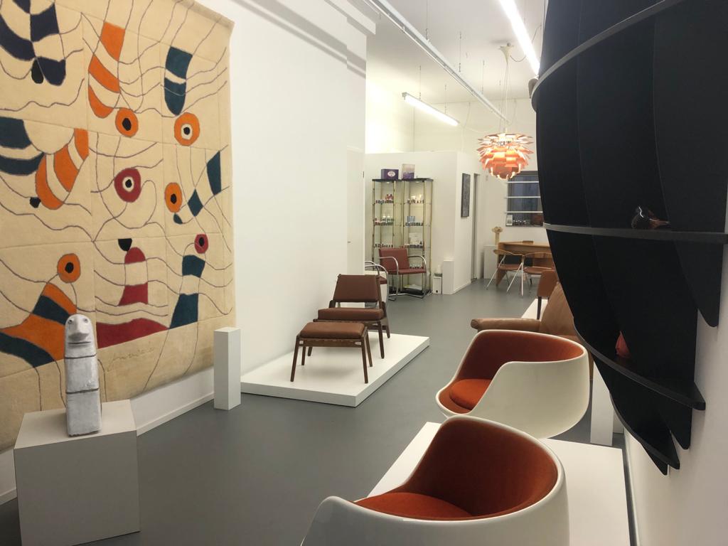 Cognac exhibition Galerie Gaudium, vintage furniture Amsterdam