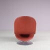 m27967-9 1970s Lowback 1-2-3 lounge chair in tufted leather Verner Panton Fritz Hansen, Denmark