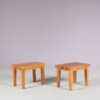 m27974 Pair of Pine Stools from Sweden, 1940