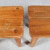 m27974 Pair of Pine Stools from Sweden, 1940