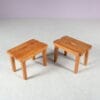 m27974 Pair of Pine Stools from Sweden, 1940