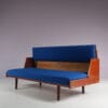 m28060 1960s Teak with new fabric upholstery sleeping sofa model GE-258 / Hans J. Wegner / Getama, Denmark