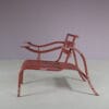 m28129 1980s "Thinking Man's Chair" in red metal / Jasper Morrison / Cappellini, Italy