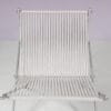 m28139 2020s Easy chair PK4 in chrome metal with rope / Poul Kjaerholm / Fritz Hansen, Denmark