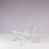 m28139 2020s Easy chair PK4 in chrome metal with rope / Poul Kjaerholm / Fritz Hansen, Denmark
