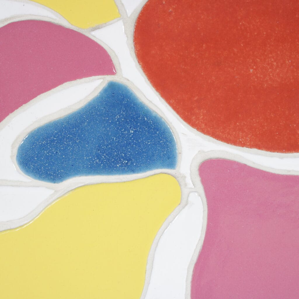 m23047 Jan Snoeck Framed Ceramics Arwork, Netherlands 1990s