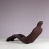 m28173-5 1970s "Bouloum" Chair with brown fabric upholstery / Olivier Mourgue / Arconas, Canada