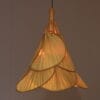 INC240 1970s Uchiwa Hanging lamp in bamboo and paper in the style of Ingo Maurer Germany