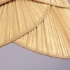 INC240 1970s Uchiwa Hanging lamp in bamboo and paper in the style of Ingo Maurer Germany