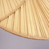 INC240 1970s Uchiwa Hanging lamp in bamboo and paper in the style of Ingo Maurer Germany