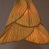 INC240 1970s Uchiwa Hanging lamp in bamboo and paper in the style of Ingo Maurer Germany