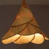 INC240 1970s Uchiwa Hanging lamp in bamboo and paper in the style of Ingo Maurer Germany