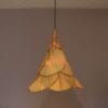 INC240 1970s Uchiwa Hanging lamp in bamboo and paper in the style of Ingo Maurer Germany