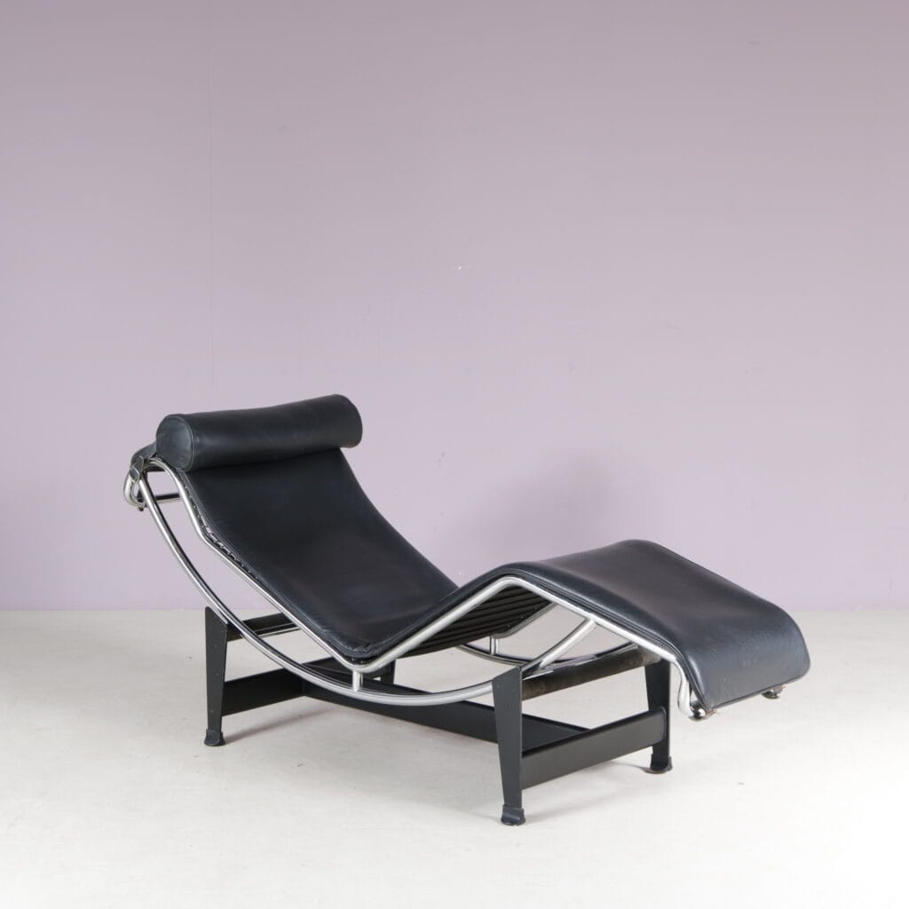 m28249 1990s LC4 Chair Le Corbusier Cassina, Italy 